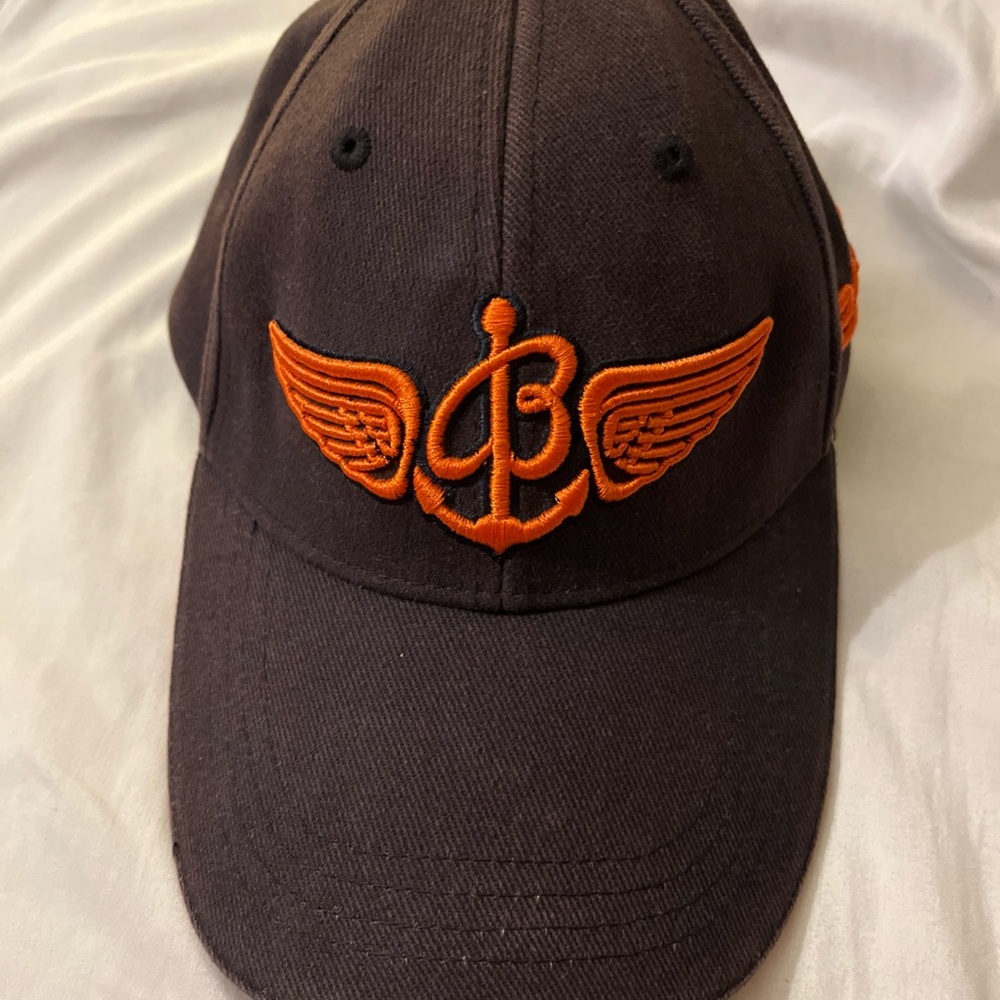 Breitling Baseball cap orange and dark blue